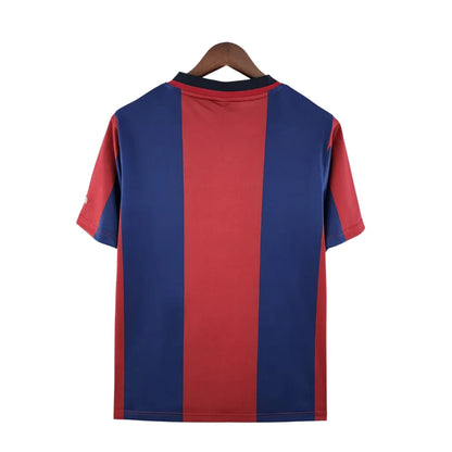 CAMISETA RETRO BARCELONA LOCAL 98/99 AFICIONADOS – AZUL Y GRANA