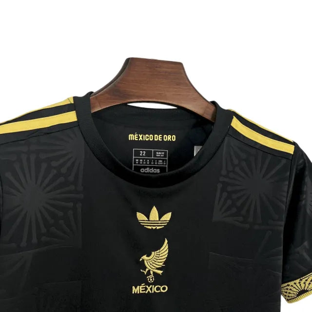 UNIFORME NIÑOS MÉXICO GOLD 2025/26 - NEGRO Y DORADO
