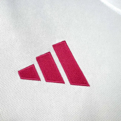CAMISETA MÉXICO CIVILIZACIÓN 2025 MASCULINA BLANCA Y ROSA