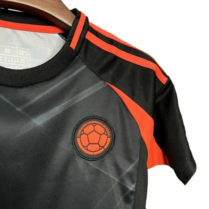 UNIFORME NIÑOS COLOMBIA II 2024/25 - NEGRO Y NARANJA