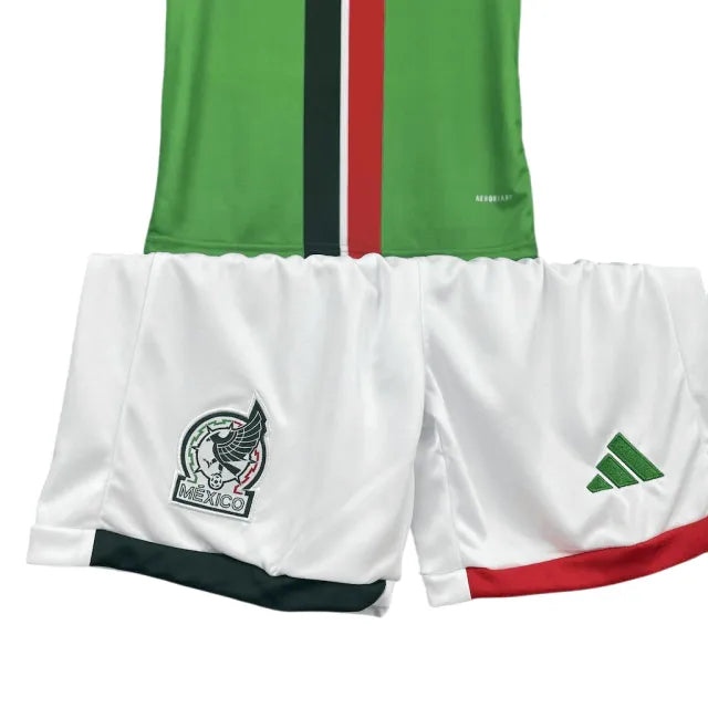 UNIFORME NIÑOS MÉXICO I 2025/26 - VERDE Y BLANCO