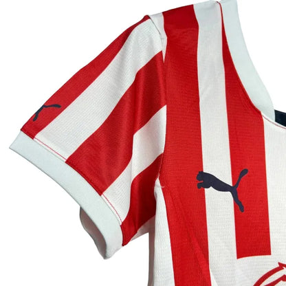 CAMISETA CHIVAS I 2024/25 AFICIONADA MUJER - BLANCA Y ROJA