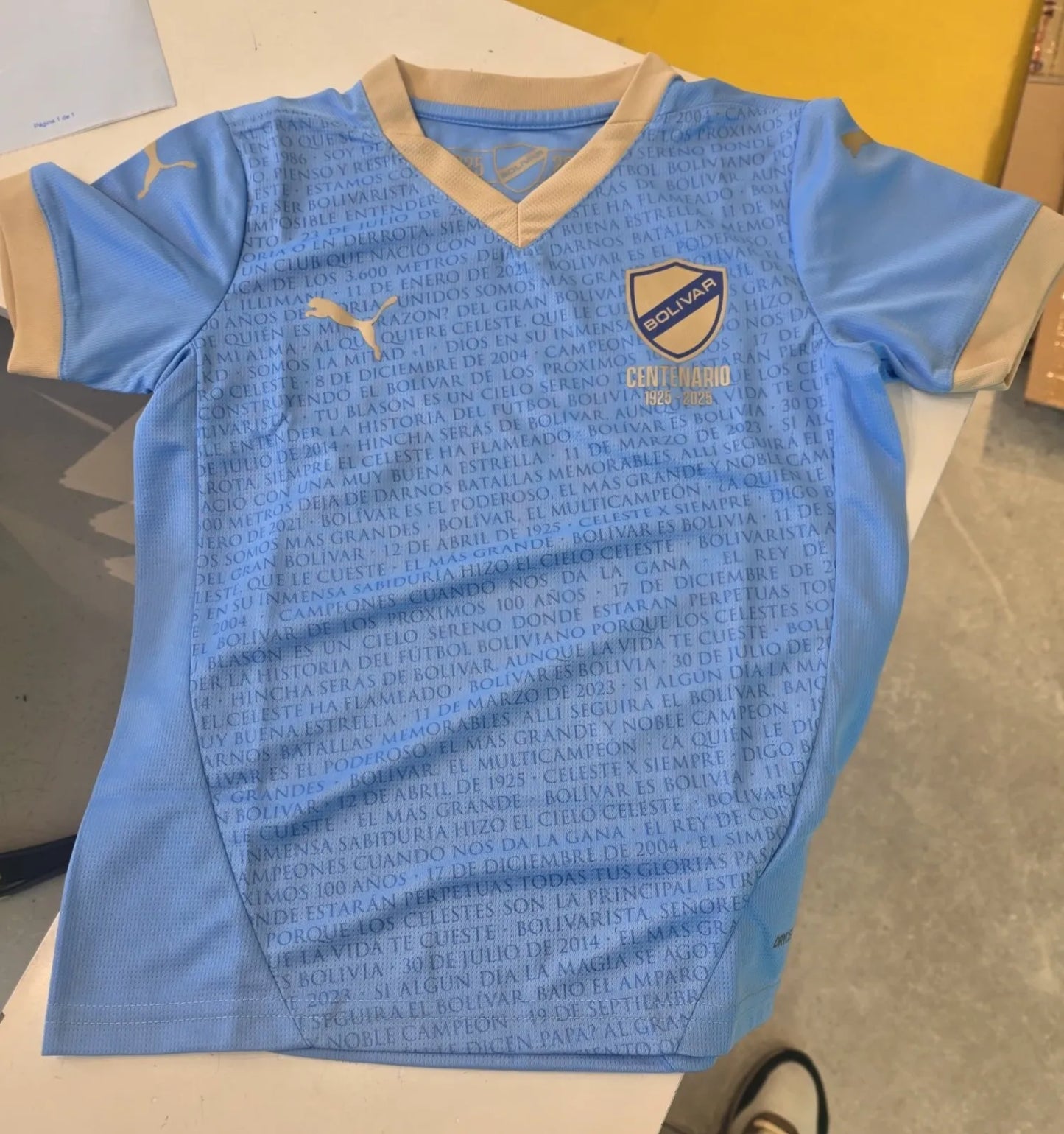 CAMISETA HOGAR BOLIVIAR VISITANTE 2025
