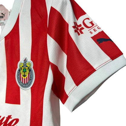 CAMISETA CHIVAS I 2024/25 AFICIONADA MUJER - BLANCA Y ROJA