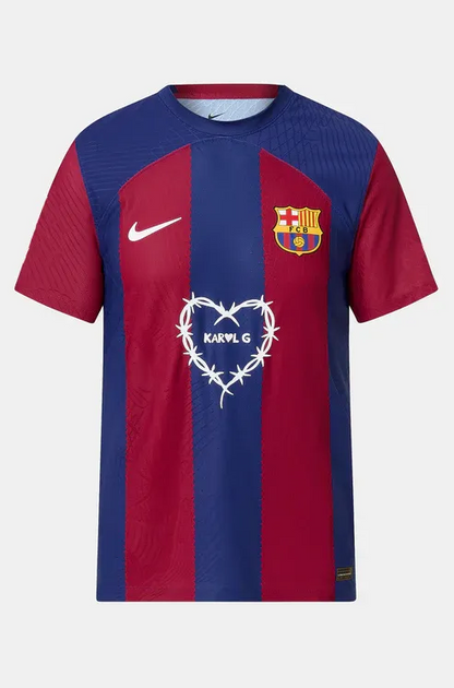 CAMISETA FC BARCELONA 23/24 EDICIÓN ESPECIAL KAROL G ROJA Y AZUL