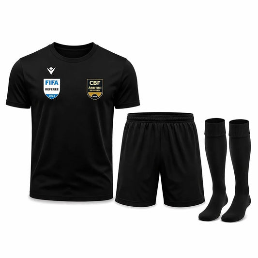 KIT UNIFORME DEL ARBITRAJE DE LA COPA DEL MUNDO 2026 - NEGRO