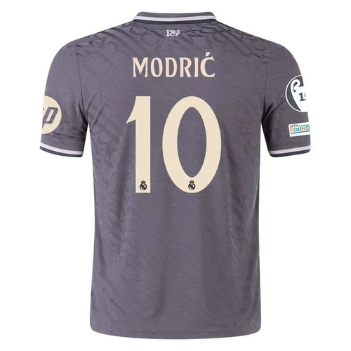Camiseta tercera equipación Real Madrid 2024-2025 Modric 10 color gris, venta online Reino del Futbol