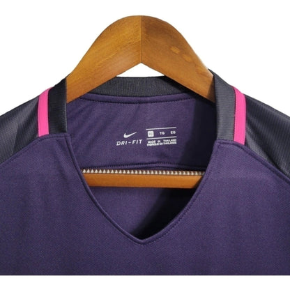 CAMISETA RETRO BARCELONA II 16/17 - HOMBRE - MORADA CON DETALLES EN ROSA
