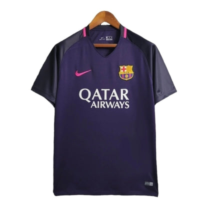 CAMISETA RETRO BARCELONA II 16/17 - HOMBRE - MORADA CON DETALLES EN ROSA
