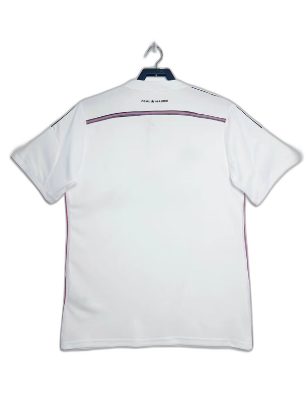 Camiseta Real Madrid 2014-2015 blanca retro, vista trasera, exclusiva Reino del Futbol