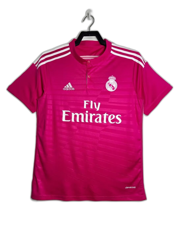 Camiseta Real Madrid rosa 14/15 de visitante, Adidas, exclusiva en Reino del Futbol