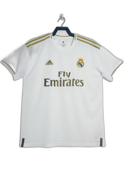 Camiseta Real Madrid 2019-2020 local blanca con detalles dorados, oferta Reino del Futbol