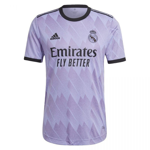 Camiseta Real Madrid 2022-23 visitante morada, edición jugador, Adidas, disponible en Reino del Futbol