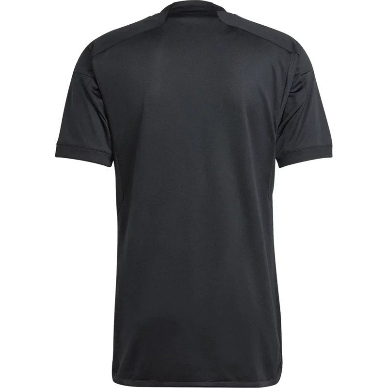 Parte trasera de la camiseta Real Madrid 23/24 tercera equipación, color negro, en Reino del Futbol