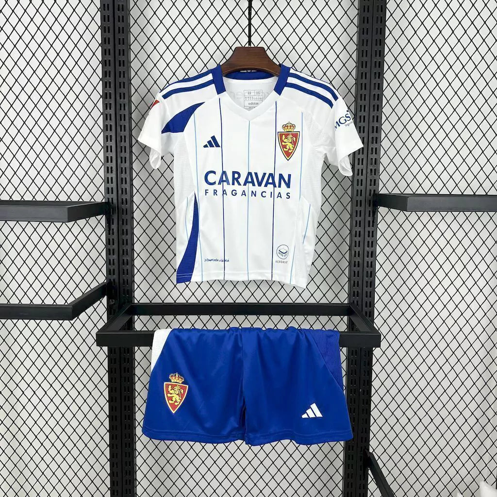 CAMISA E PANTALONES CORTOS PARA NIÑOS REAL ZARAGOZA 24/25