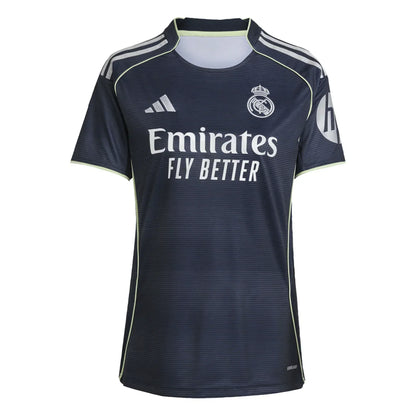 Camiseta Real Madrid azul marino, escudo y patrocinador, tienda Reino del Futbol