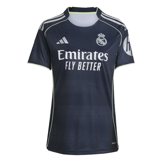 Camiseta Real Madrid azul marino, escudo y patrocinador, tienda Reino del Futbol