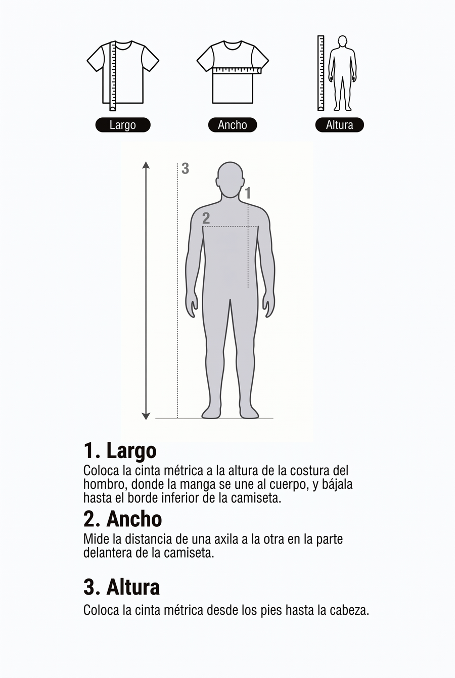 Cómo medir tu talla